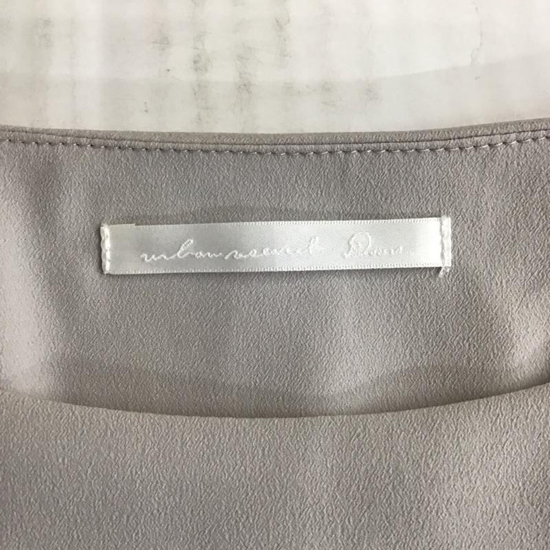 アーバンリサーチドアーズ URBAN RESEARCH DOORS ワンピース ミニスカート DL13-M6002 バイカラー フレンチスリーブ 無地 灰 / グレー / X 紺 / ネイビー /  レディース USED 古着 中古 10110862