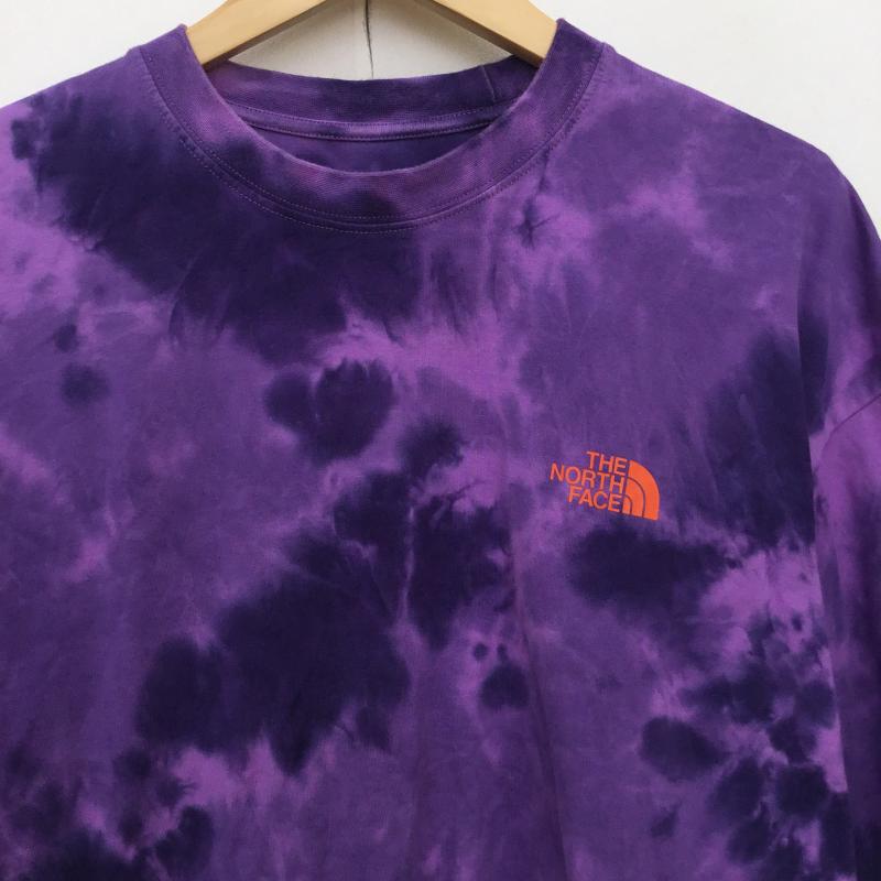 ザノースフェイス THE NORTH FACE Tシャツ 半袖 NT32435 ショートスリーブタイダイハンドライティングティー M  紫 / パープル /  メンズ USED 古着 中古 10150339