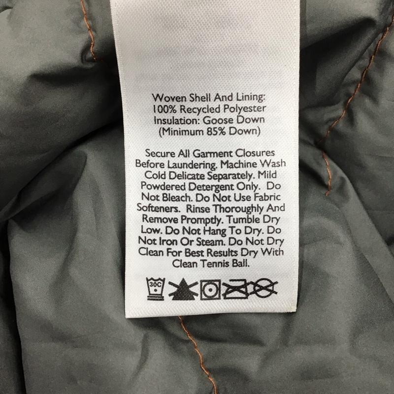 エディーバウアー Eddie Bauer ジャケット、上着 ジャンパー、ブルゾン ジップアップジャケット ジャンパー ダウンジャケット カジュアルジャケット アウター M ロゴ、文字 橙 / オレンジ /  メンズ USED 古着 中古 10110767