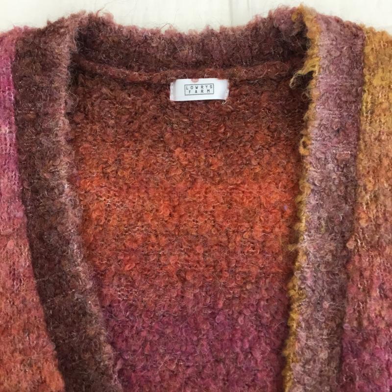 ローリーズファーム LOWRYS FARM カーディガン 長袖 LF622237CF FREE グラデーション マルチカラー / マルチカラー /  レディース USED 古着 中古 10142530