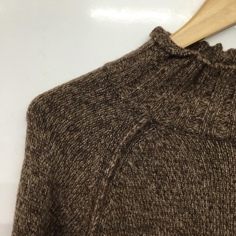 フリークスストア FREAK S STORE ニット、セーター 長袖 F19-LTK-35 ハイネック ラグランスリーブ FREE 無地 茶 / ブラウン /  レディース USED 古着 中古 10146599