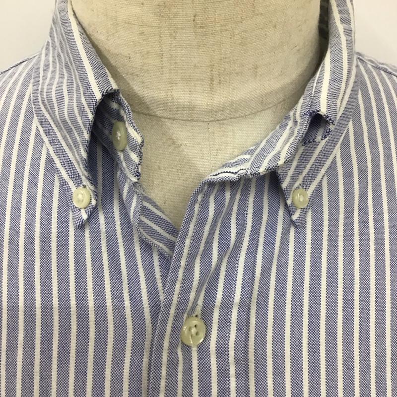 ラルフローレン RALPHLAUREN シャツ、ブラウス 長袖 長袖シャツ カラーシャツ 長袖カットソー ストライプシャツ L ストライプ 白 / ホワイト / X 水色 / ライトブルー /  メンズ USED 古着 中古 10114647