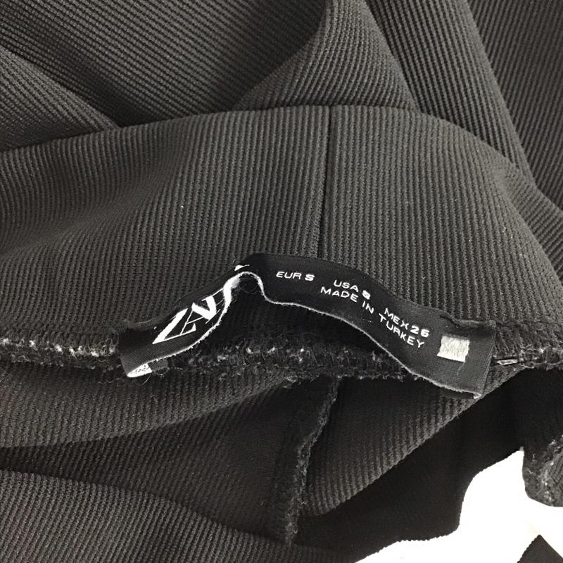 ザラ ZARA ボトムス ボトムス スリムパンツ レギンス ストレッチ フレアパンツ S 無地 黒 / ブラック /  レディース USED 古着 中古 10142658