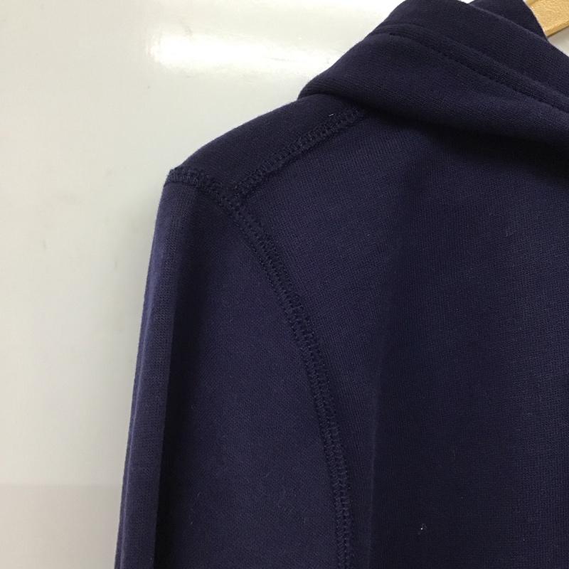 ポロラルフローレン POLO RALPH LAUREN パーカー 長袖 長袖パーカー ジップアップパーカー スウェット XL ロゴ、文字 紺 / ネイビー /  レディース USED 古着 中古 10145092