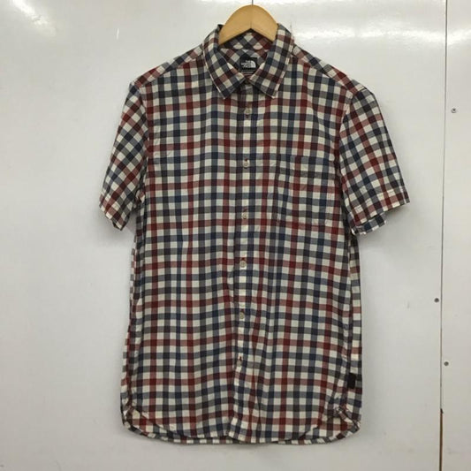 ザノースフェイス THE NORTH FACE シャツ、ブラウス 半袖 nf0a2umr 半袖シャツ チェックシャツ ポケットシャツ S ロゴ、文字 マルチカラー / マルチカラー /  メンズ USED 古着 中古 10138142