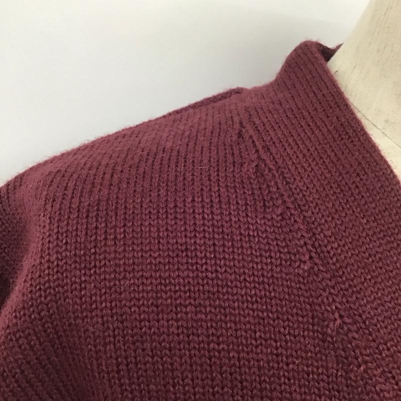 マックレガー McGREGOR ニット、セーター 長袖 M 無地 えんじ / ワインレッド /  メンズ USED 古着 中古 10111694