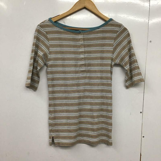 ニコアンド niko and... カットソー 半袖 L ボーダー柄 マルチカラー / マルチカラー /  レディース USED 古着 中古 10150859