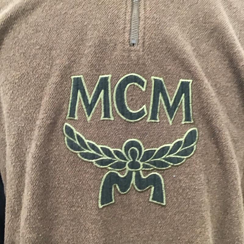 エムシーエム MCM カットソー 長袖 長袖カットソー ジップアップネックカットソー ロングスリーブカットソー ロゴ、文字 茶 / ブラウン /  メンズ USED 古着 中古 10124716