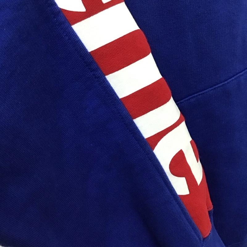 シュプリーム Supreme パーカー 長袖 SS18 SidelineHoodedSweatshirt 長袖パーカー プルオーバー XL ロゴ、文字 青 / ブルー /  メンズ USED 古着 中古 10119220