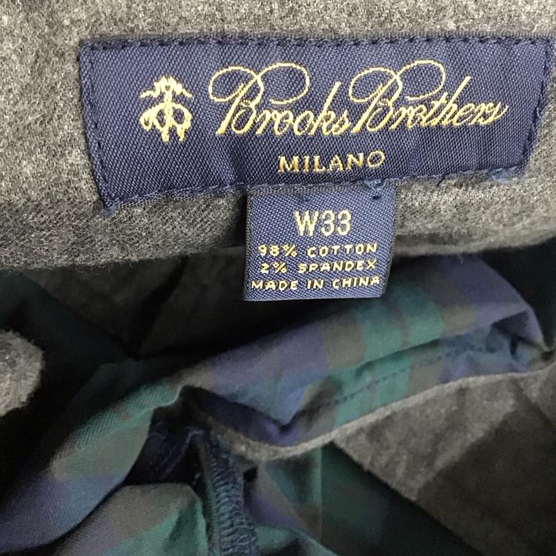 ブルックスブラザーズ BROOKS BROTHERS パンツ チノパン チノパン ワイドパンツ カジュアルパンツ ストレートパンツ チェックパンツ 33インチ チェック マルチカラー / マルチカラー /  メンズ USED 古着 中古 10111100
