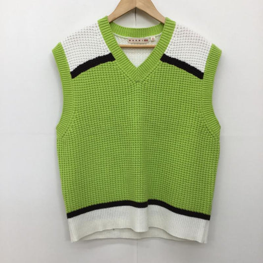 ユニクロ UNIQLO ベスト ベスト MARNI 4L  白 / ホワイト / X 緑 / グリーン /  レディース USED 古着 中古 10139896