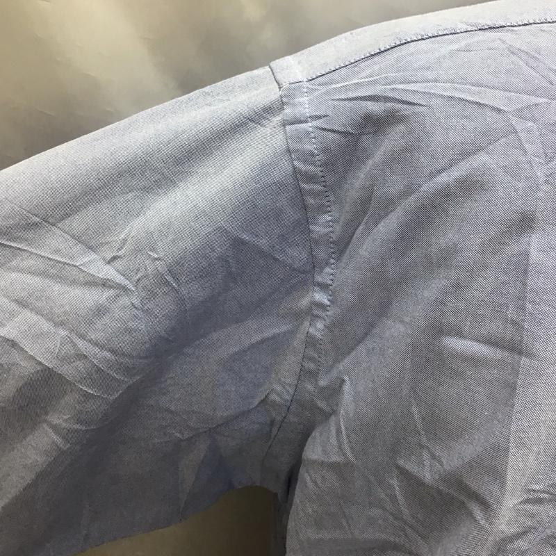 チャップス CHAPS シャツ、ブラウス 長袖 長袖シャツ カラーシャツ ポケットシャツ 長袖カットソー ボタンダウンシャツ XL 無地 水色 / ライトブルー /  メンズ USED 古着 中古 10118551