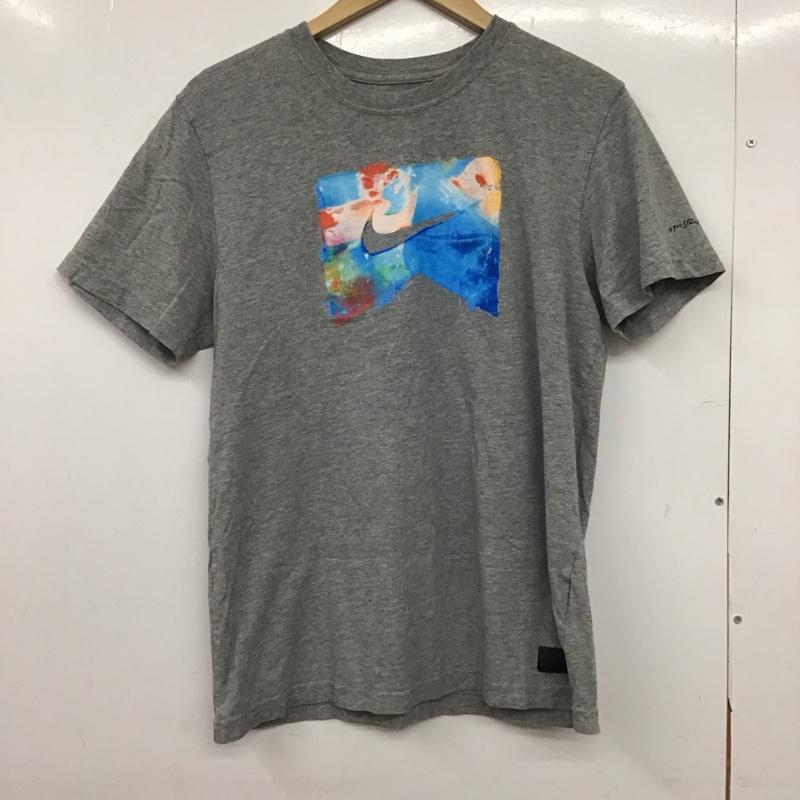 ナイキ NIKE Tシャツ 半袖 半袖カットソー プリントTシャツ クルーネックカットソー pushead XL プリント 灰 / グレー /  メンズ USED 古着 中古 10149735