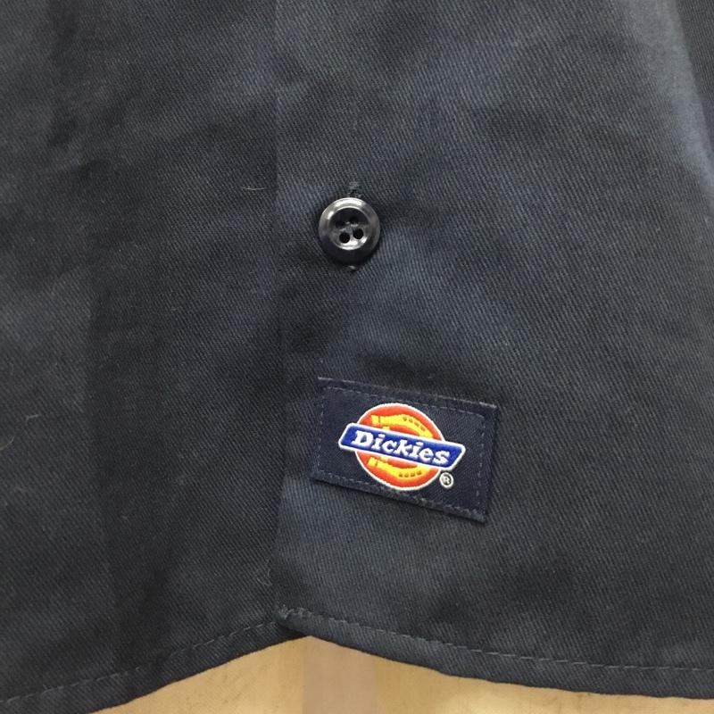 ディッキーズ Dickies シャツ、ブラウス 半袖 半袖シャツ カラーシャツ 半袖カットソー ミリタリーシャツ S 無地 紺 / ネイビー /  メンズ USED 古着 中古 10112415