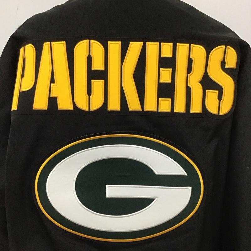ナショナルフットボールリーグ NFL ジャケット、上着 ジャンパー、ブルゾン グリーンベイ パッカーズ L ロゴ、文字 黒 / ブラック /  メンズ USED 古着 中古 10110199