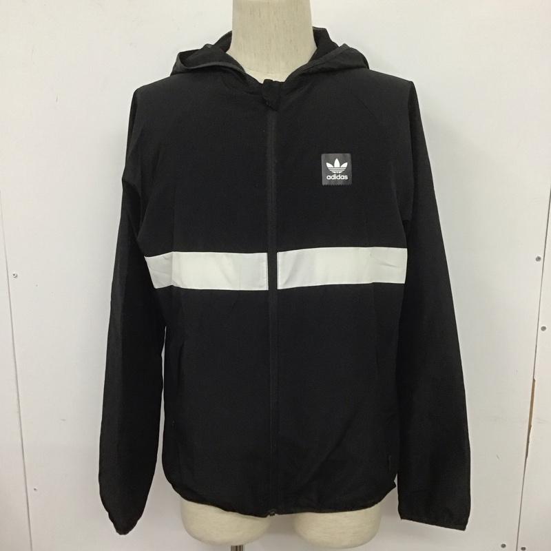 アディダス adidas ジャケット、上着 ジャケット、ブレザー DH3872 ブラックバード パッカブル ウインド ジャケット L ロゴ、文字 黒 / ブラック /  メンズ USED 古着 中古 10107830