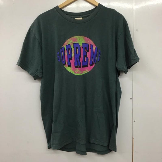 シュプリーム Supreme Tシャツ 半袖 半袖カットソー プリントTシャツ クルーネックカットソー XL ロゴ、文字 緑 / グリーン /  メンズ USED 古着 中古 10140761