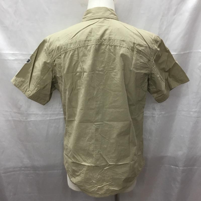 エディーバウアー Eddie Bauer シャツ、ブラウス 半袖 タグ付き ミリタリーシャツ S 無地 ベージュ / ベージュ /  メンズ USED 古着 中古 10112868