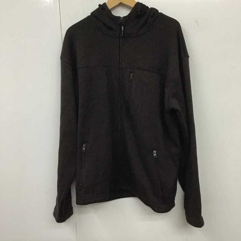 シェラデザイン SIERRA DESIGNS パーカー 長袖 ジップアップパーカージャケット アウター L 無地 茶 / ブラウン /  メンズ USED 古着 中古 10139757
