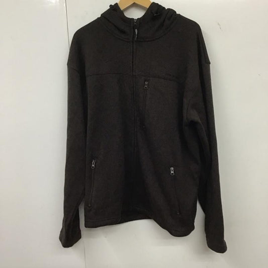 シェラデザイン SIERRA DESIGNS パーカー 長袖 ジップアップパーカージャケット アウター L 無地 茶 / ブラウン /  メンズ USED 古着 中古 10139757