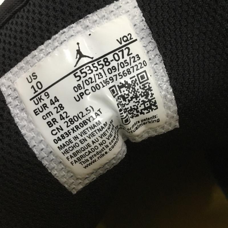 ナイキ NIKE スニーカー スニーカー 553558-072 AIR JORDAN 1 LOW 28cm 28.0cm ロゴ、文字 黒 / ブラック / X 黄 / イエロー /  メンズ USED 古着 中古 10150374