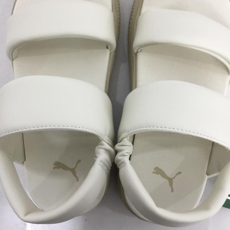 プーマ PUMA サンダル サンダル CFB-0325 MAYU PUFFY 23cm 厚底 タグ付き 23.0cm ロゴ、文字 アイボリー / アイボリー /  レディース USED 古着 中古 10151183