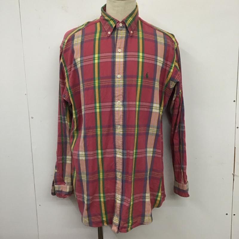 ラルフローレン RALPHLAUREN シャツ、ブラウス 長袖 長袖シャツ カラーシャツ 長袖カットソー チェックシャツ M チェック マルチカラー / マルチカラー /  メンズ USED 古着 中古 10124535