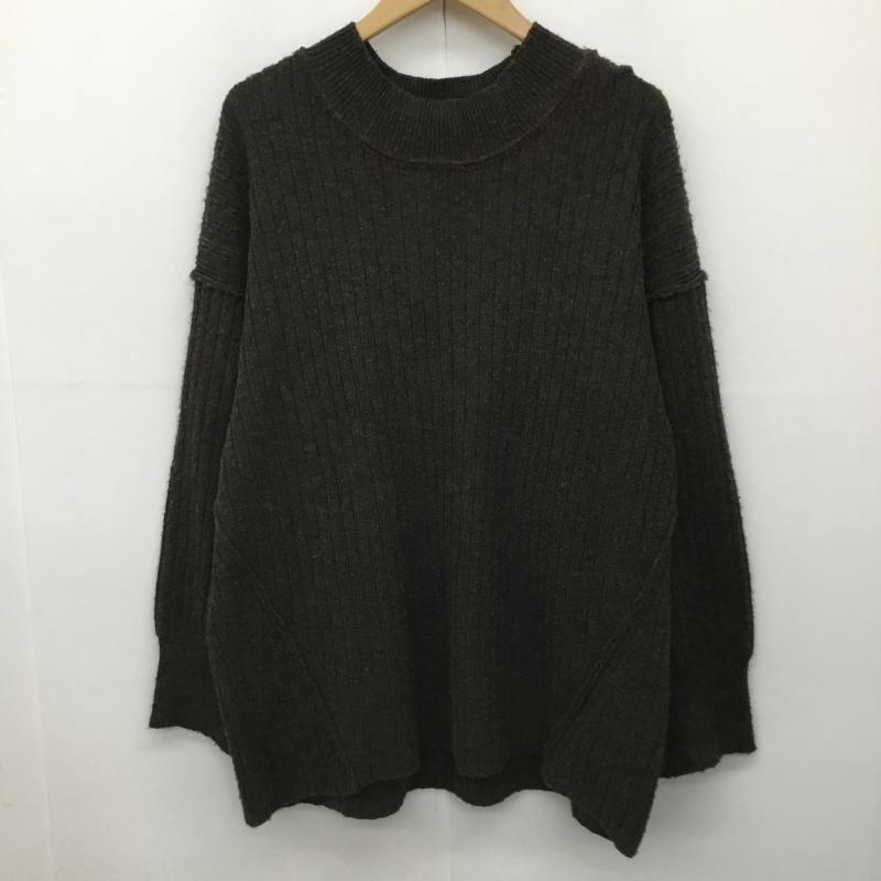 ジーナシス JEANASIS ニット、セーター 長袖 JS064135MN FREE 無地 カーキ / カーキ /  レディース USED 古着 中古 10138244