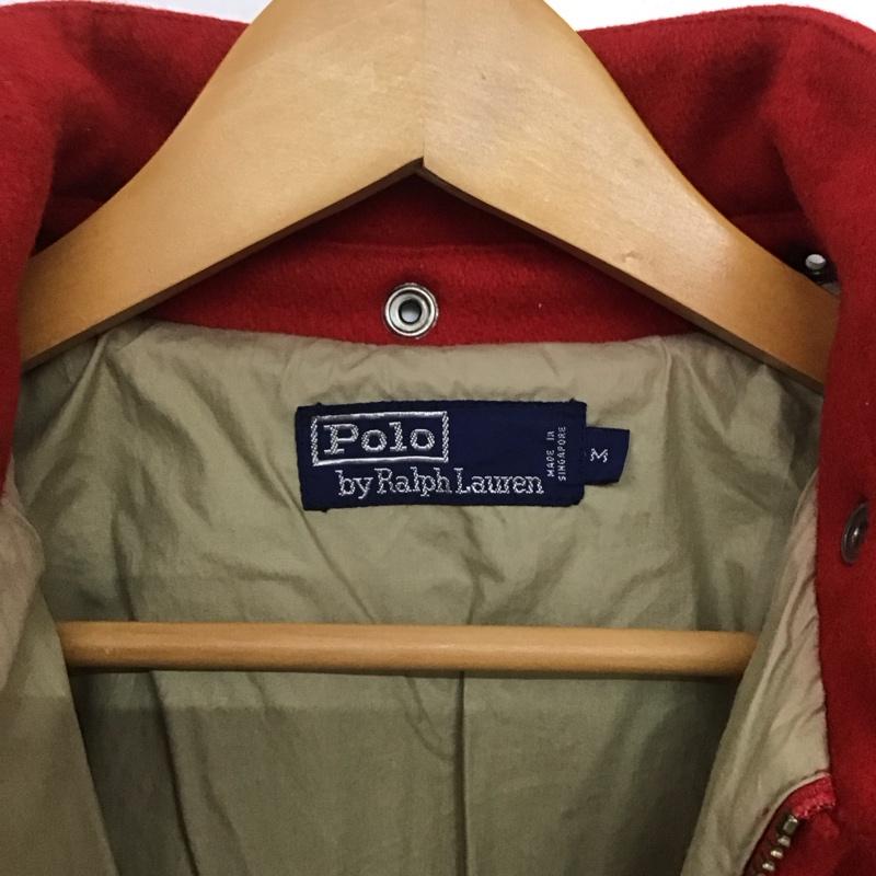 ポロバイラルフローレン Polo by RALPH LAUREN ジャケット、上着 ジャケット、ブレザー ジップアップジャケット アウター 古着 スタンドカラー M 無地 赤 / レッド /  メンズ USED 古着 中古 10140826