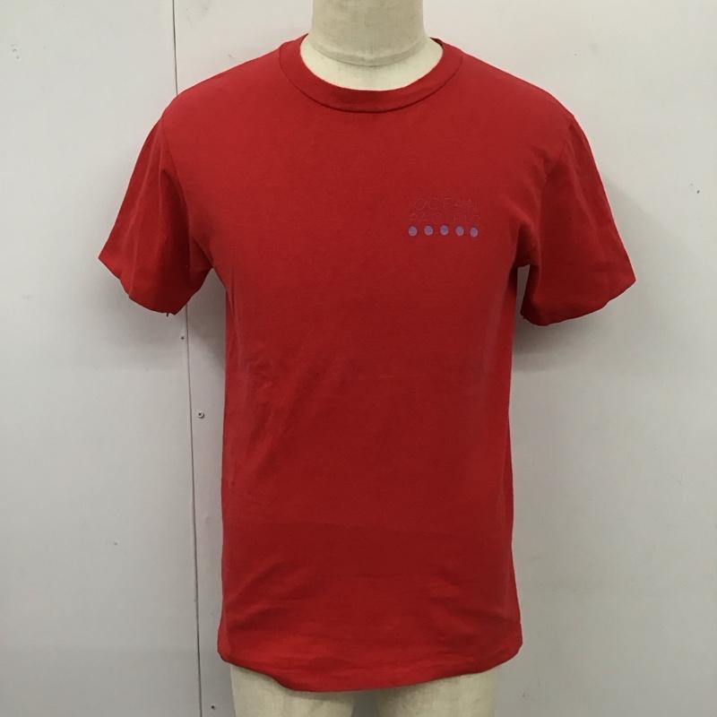 オーシャンパシフィック ocean pacific Tシャツ 半袖 クルーネック バックプリント OP M ロゴ、文字 赤 / レッド /  メンズ USED 古着 中古 10121342