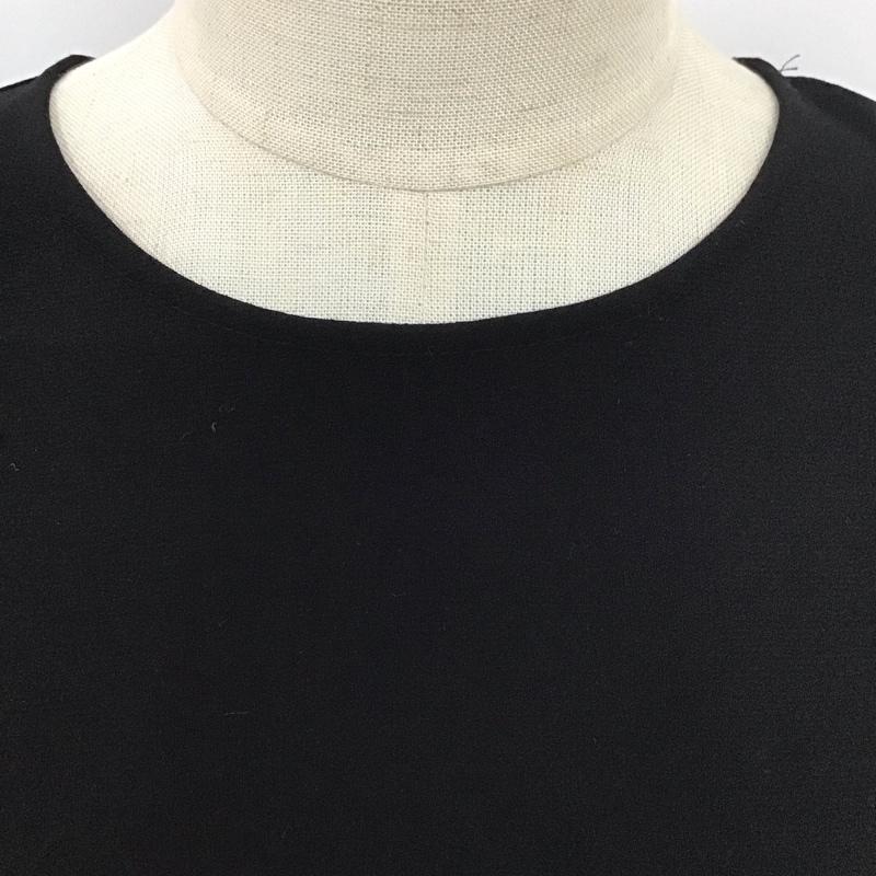 ザラ ZARA カットソー 半袖 半袖 M 無地 黒 / ブラック /  レディース USED 古着 中古 10124071