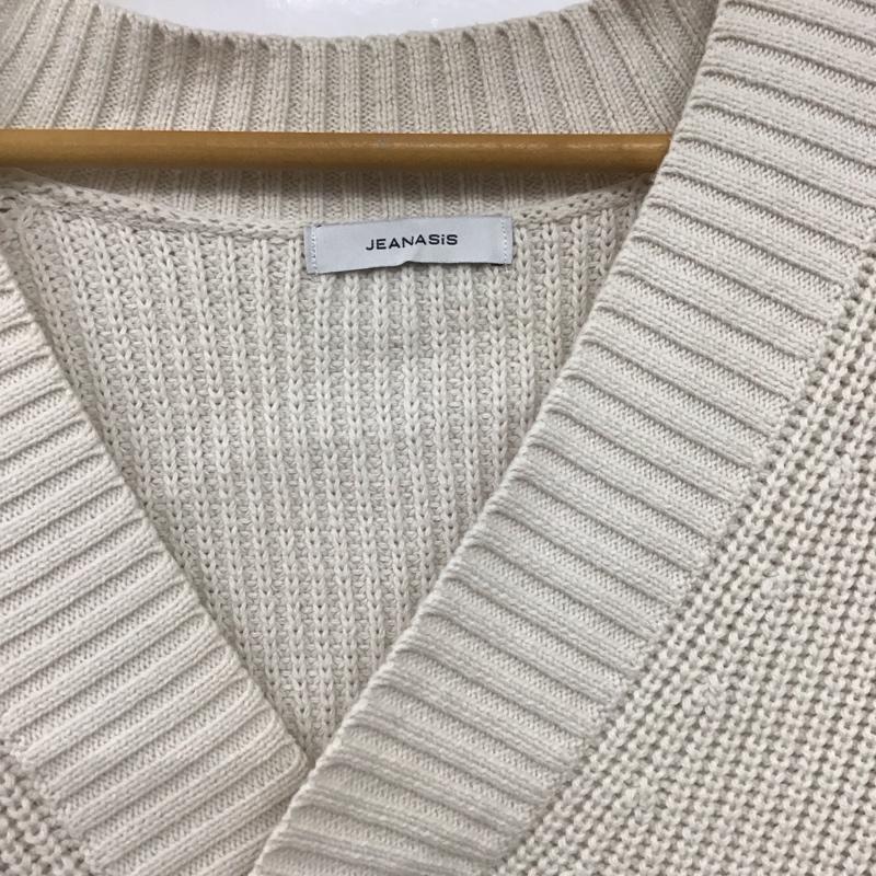 ジーナシス JEANASIS ニット、セーター 長袖 JS063323CF FREE 無地 ベージュ / ベージュ /  レディース USED 古着 中古 10146774