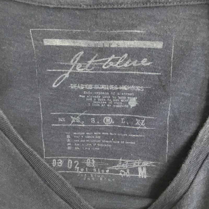 シップスジェットブルー SHIPS JET BLUE Tシャツ 半袖 M ロゴ、文字 紺 / ネイビー /  メンズ USED 古着 中古 10046297