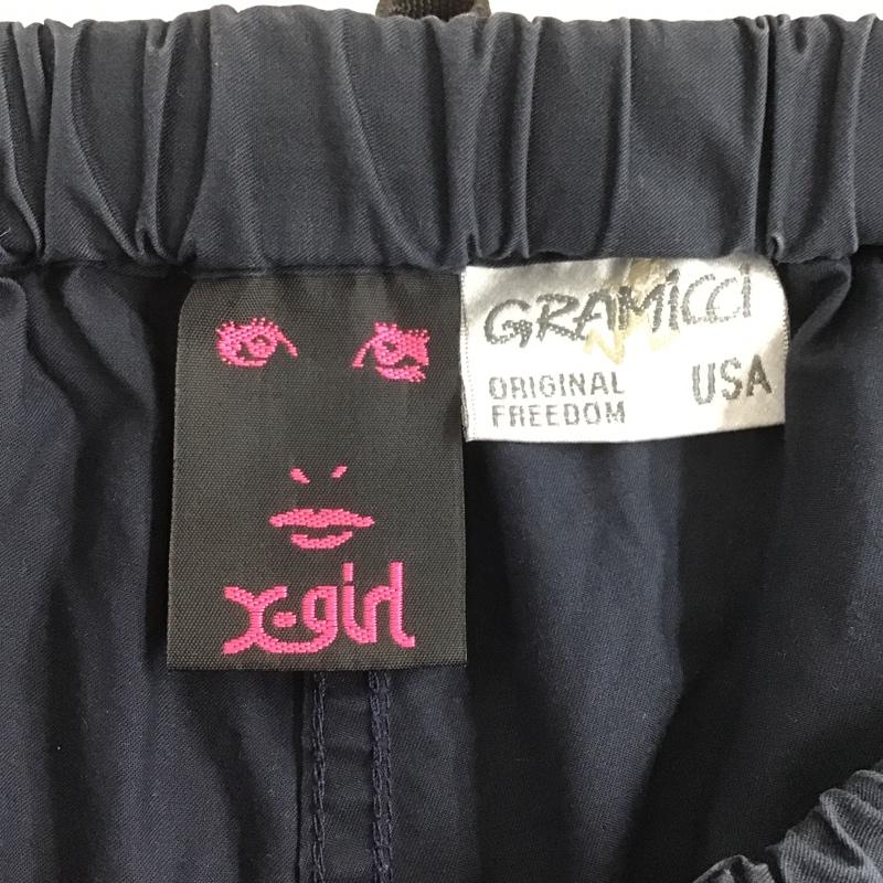 エックスガール X-girl パンツ ショートパンツ 05162702 X-girl×GRAMICCI PAINTERSHORTPANT ハーフパンツ カジュアルパンツ コラボ 1 無地 紺 / ネイビー /  レディース USED 古着 中古 10105719