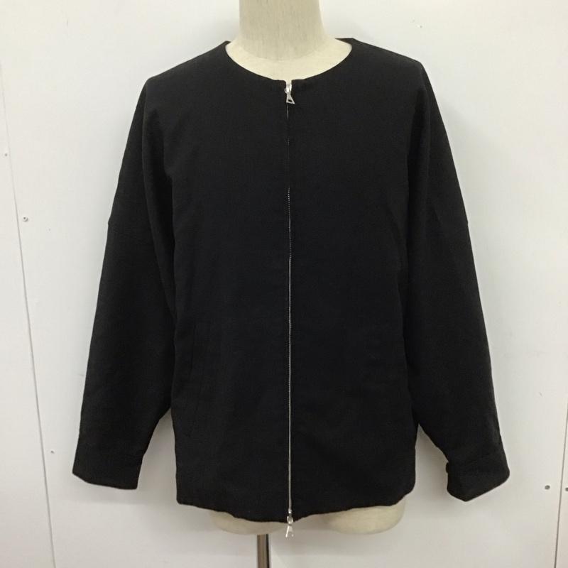 ハレ HARE ジャケット、上着 ジャンパー、ブルゾン HA030028AD ノーカラー L 無地 黒 / ブラック /  メンズ USED 古着 中古 10106791