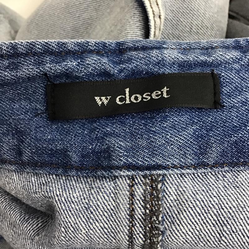 ダブルクローゼット w closet サロペット・オーバーオール サロペット、オーバーオール 333125 ハイウエストサロペット FREE 無地 水色 / ライトブルー /  レディース USED 古着 中古 10120242