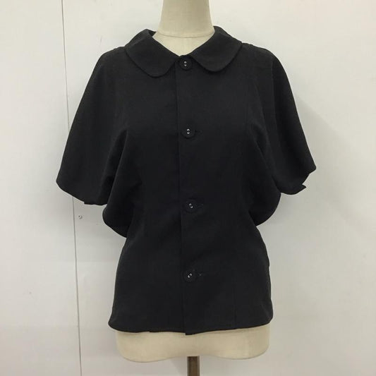 トリココムデギャルソン tricot COMME des GARSONS シャツ、ブラウス 半袖 TJ-02012M 丸襟 ドルマンスリーブ M 無地 黒 / ブラック /  レディース USED 古着 中古 10114916