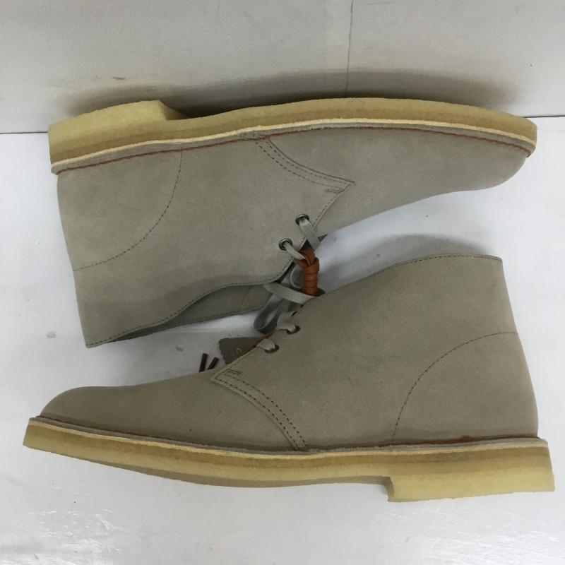 クラークス Clarks ブーツ ショートブーツ デザートブーツ 28.5cm 無地 ベージュ / ベージュ /  メンズ USED 古着 中古 10119080