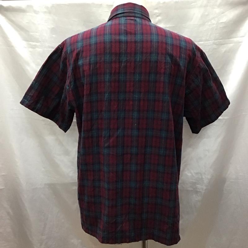 カスタムスタイル KUSTOMSTYLE シャツ、ブラウス 半袖 刺繍 ロゴ 胸ポケット L チェック マルチカラー / マルチカラー /  メンズ USED 古着 中古 10122617