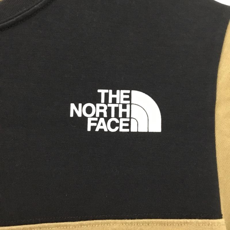 ザノースフェイス THE NORTH FACE Tシャツ 半袖 NTJ32152 ショートスリーブブロックドティー 半袖カットソー プリントTシャツ 150cm ロゴ、文字 黒 / ブラック / X 茶 / ブラウン /  ボーイズ USED 古着 中古 10110023