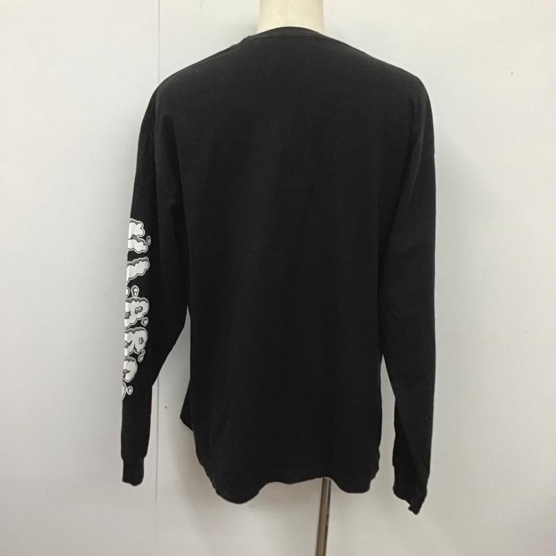 エクストララージ XLARGE カットソー 長袖 長袖カットソー プリントカットソー クルーネック XL プリント 黒 / ブラック /  メンズ USED 古着 中古 10126655