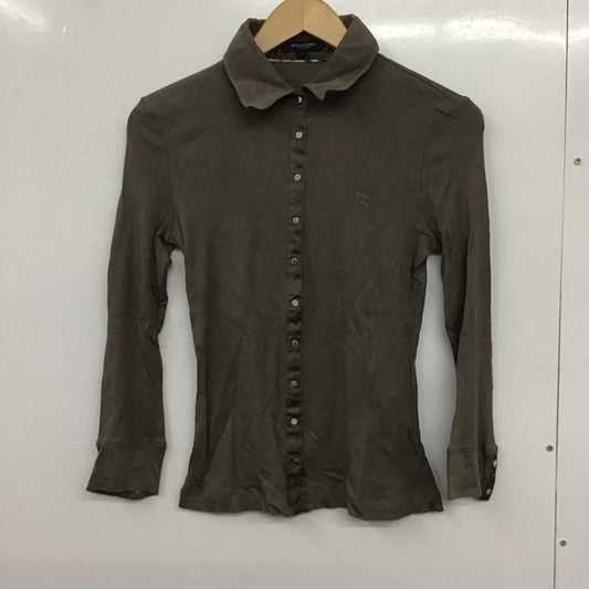 バーバリー BURBERRY シャツ、ブラウス 長袖 1 無地 カーキ / カーキ /  レディース USED 古着 中古 10133798