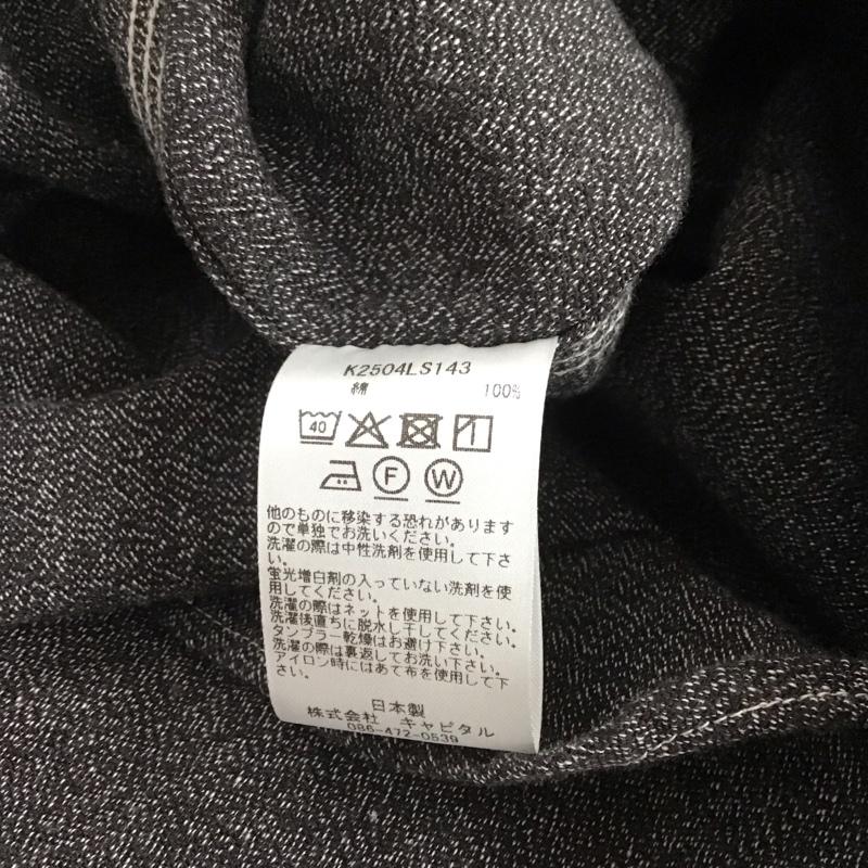 キャピタル KAPITAL シャツ、ブラウス 長袖 k2504ls143 長袖シャツ 無地シャツ カラーシャツ L 無地 灰 / グレー /  メンズ USED 古着 中古 10142957