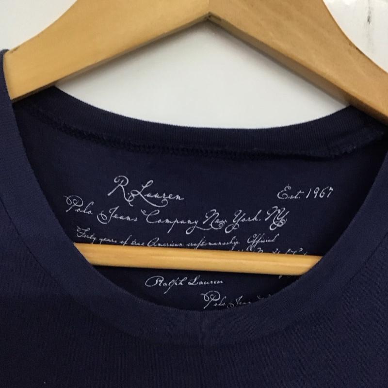 ポロジーンズ Polo Jeans Co. Tシャツ 半袖 RALPH LAUREN KT-WJ-YW4142 クルーネック M ロゴ、文字 青 / ブルー /  レディース USED 古着 中古 10133555