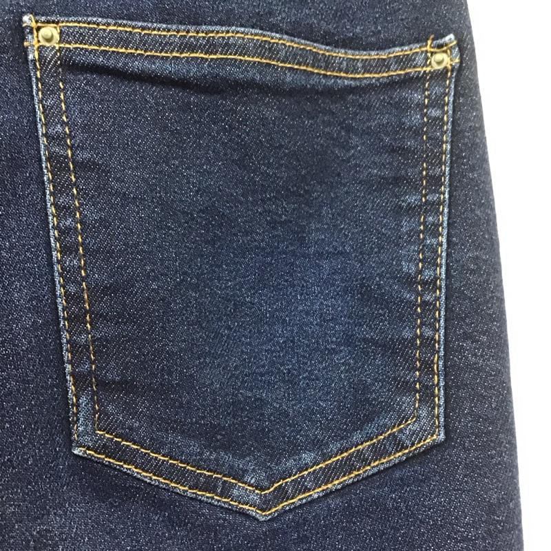 ザラ ZARA パンツ デニム、ジーンズ 7223 223 407 マムフィット ストレッチ 36 無地 青 / ブルー /  レディース USED 古着 中古 10112953