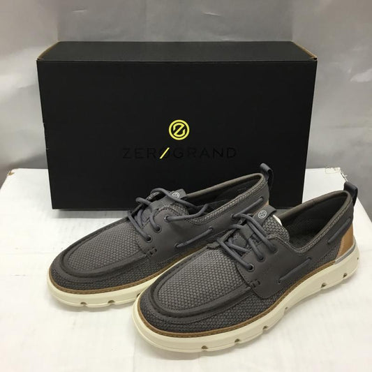 コールハーン COLE HAAN カジュアルシューズ カジュアルシューズ C35978 4ゼログランド レガッタ ボートシューズ 8.5Ｍ US：8.5 ロゴ、文字 灰 / グレー / X 茶 / ブラウン /  メンズ USED 古着 中古 10106256