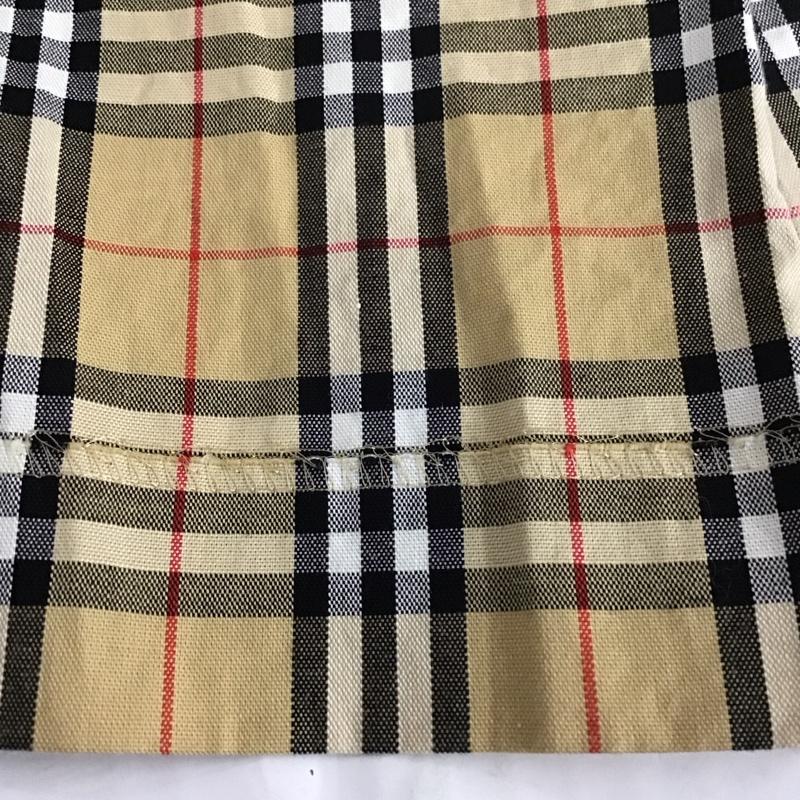 バーバリーブルーレーベル BURBERRY BLUE LABEL スカート ひざ丈スカート FX541-214 プリーツ 36 チェック ベージュ / ベージュ / X 白 / ホワイト / X 黒 / ブラック / X 赤 / レッド /  レディース USED 古着 中古 10110912