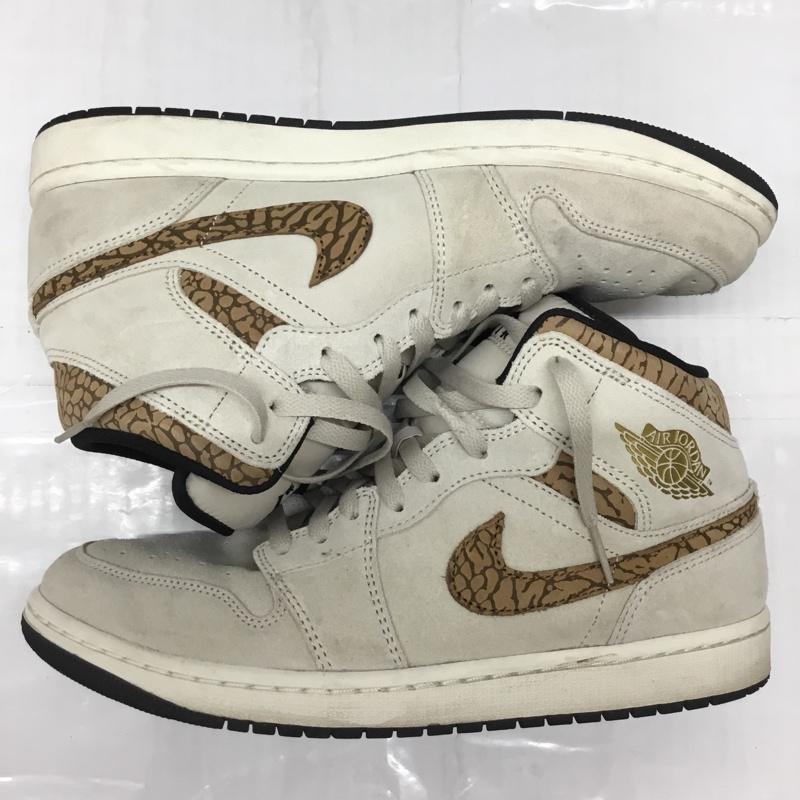 ナイキ NIKE スニーカー スニーカー DZ4129-102 AIR JORDAN 1 MID SE 28cm 28.0cm ロゴ、文字 ベージュ / ベージュ / X 茶 / ブラウン /  メンズ USED 古着 中古 10117595