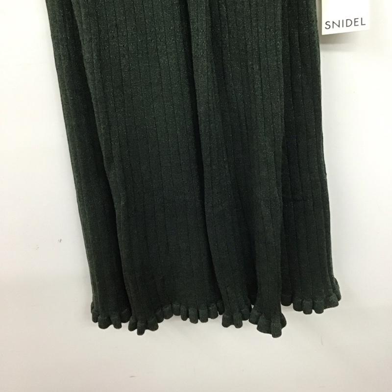 スナイデル SNIDEL ワンピース ロングスカート 長袖ワンピース ロングスカート フレアスカート FREE 無地 緑 / グリーン /  レディース USED 古着 中古 10142049