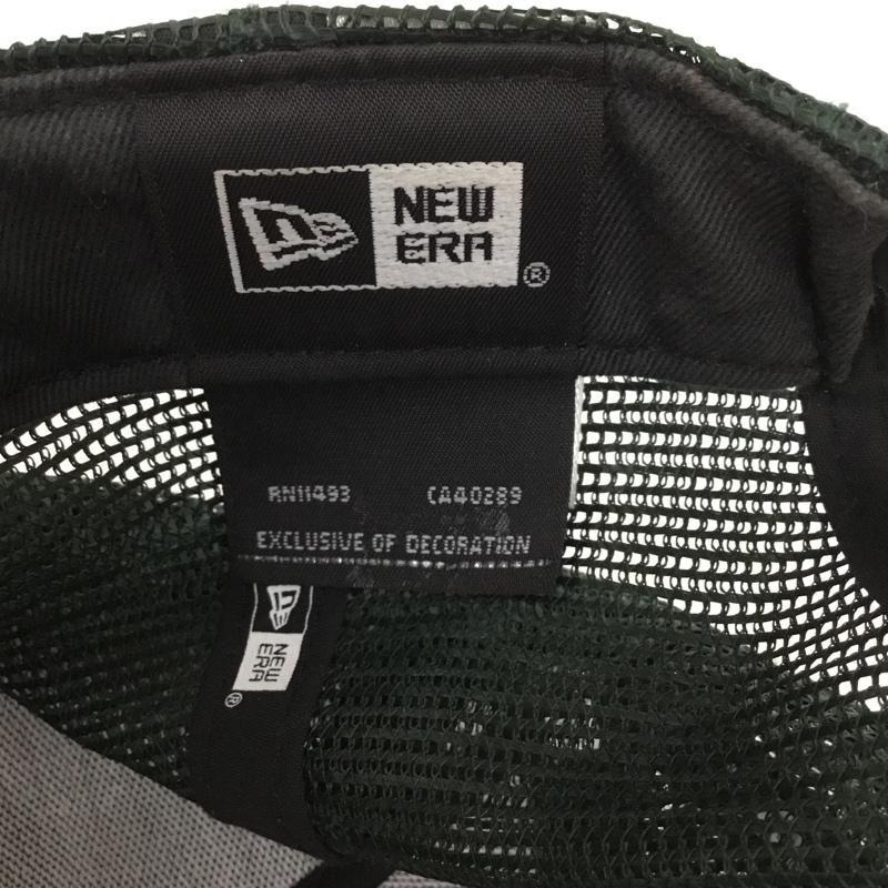 ニューエラ NEW ERA 帽子 キャップ オークランド アスレチックス メッシュキャップ ロゴ、文字 緑 / グリーン / X 黄 / イエロー /  メンズ USED 古着 中古 10150223